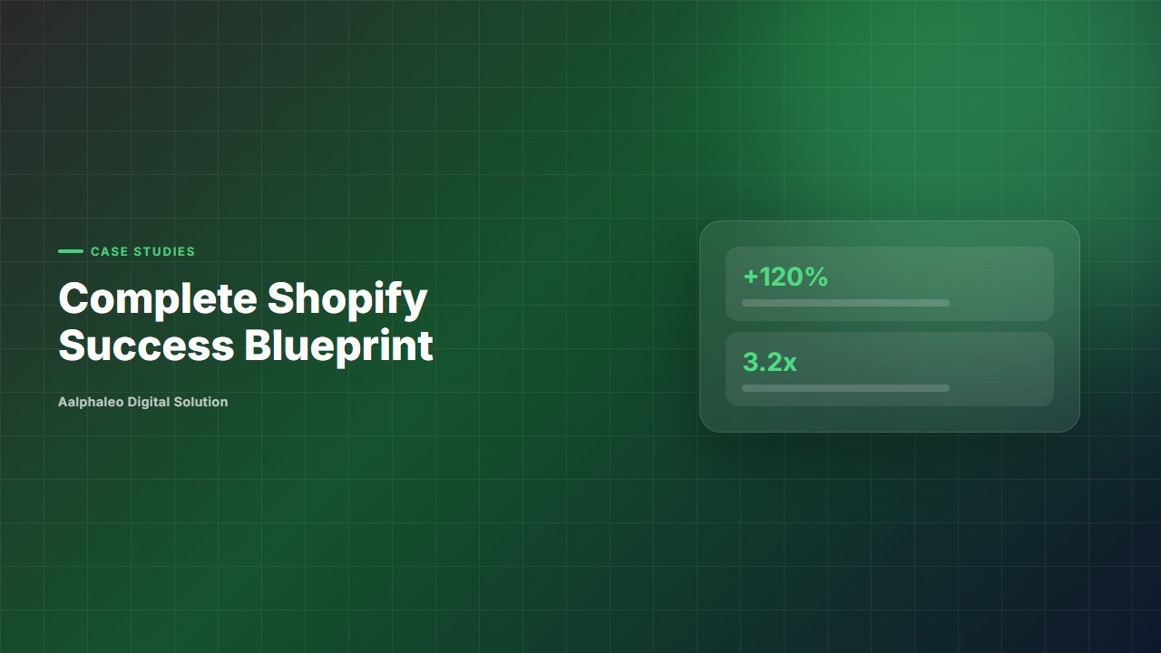 Complete Shopify Success Blueprint - Aalphaleo Digital Solution expert guide