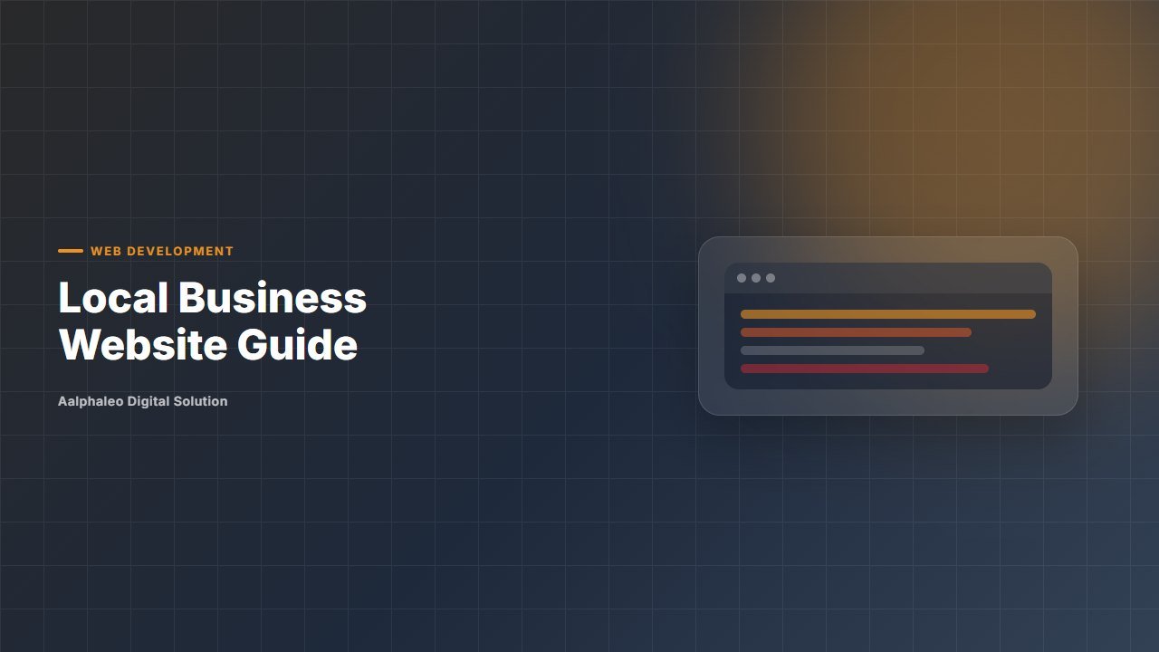Local Business Website Guide - Aalphaleo Digital Solution