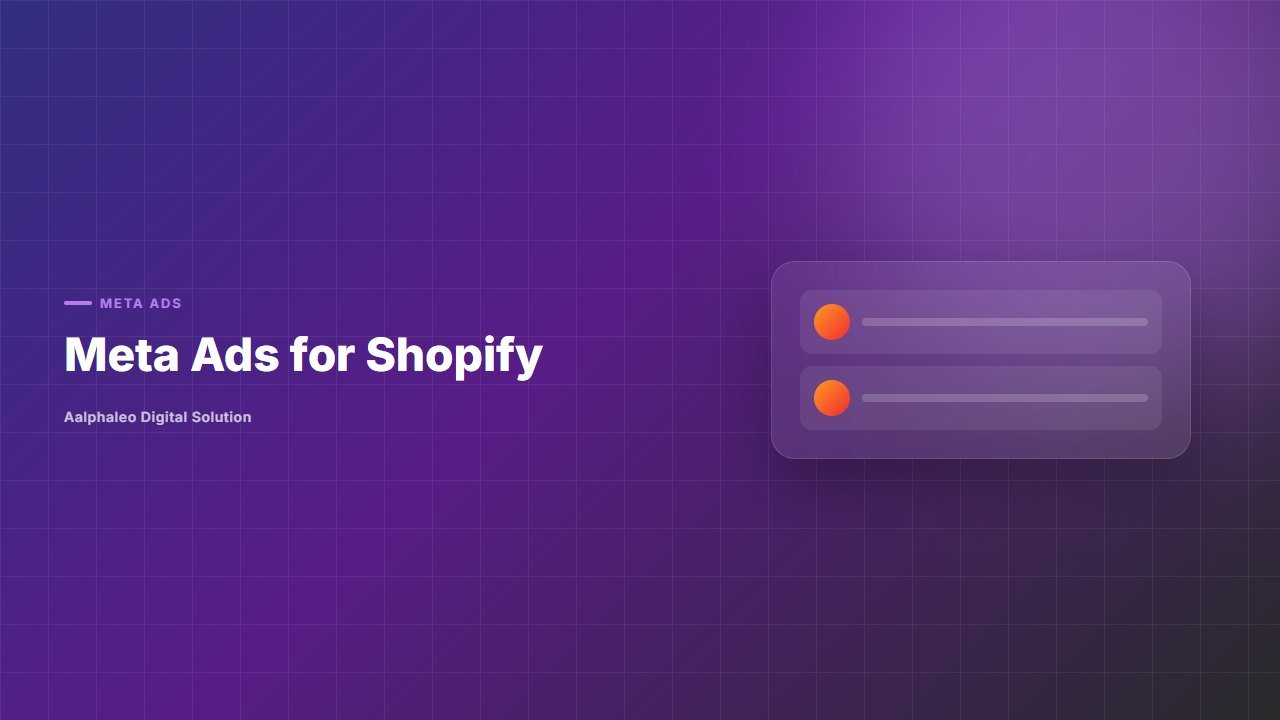 Meta Ads for Shopify - Aalphaleo Digital Solution