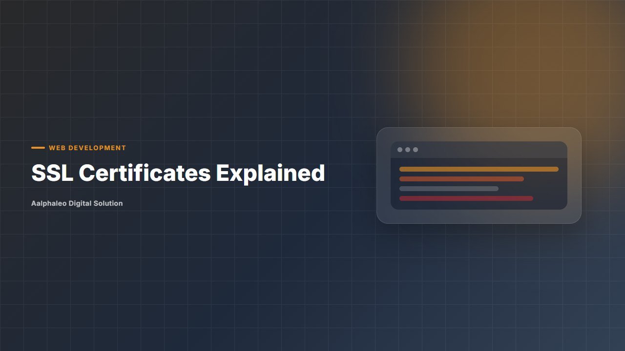 SSL Certificates Explained - Aalphaleo Digital Solution