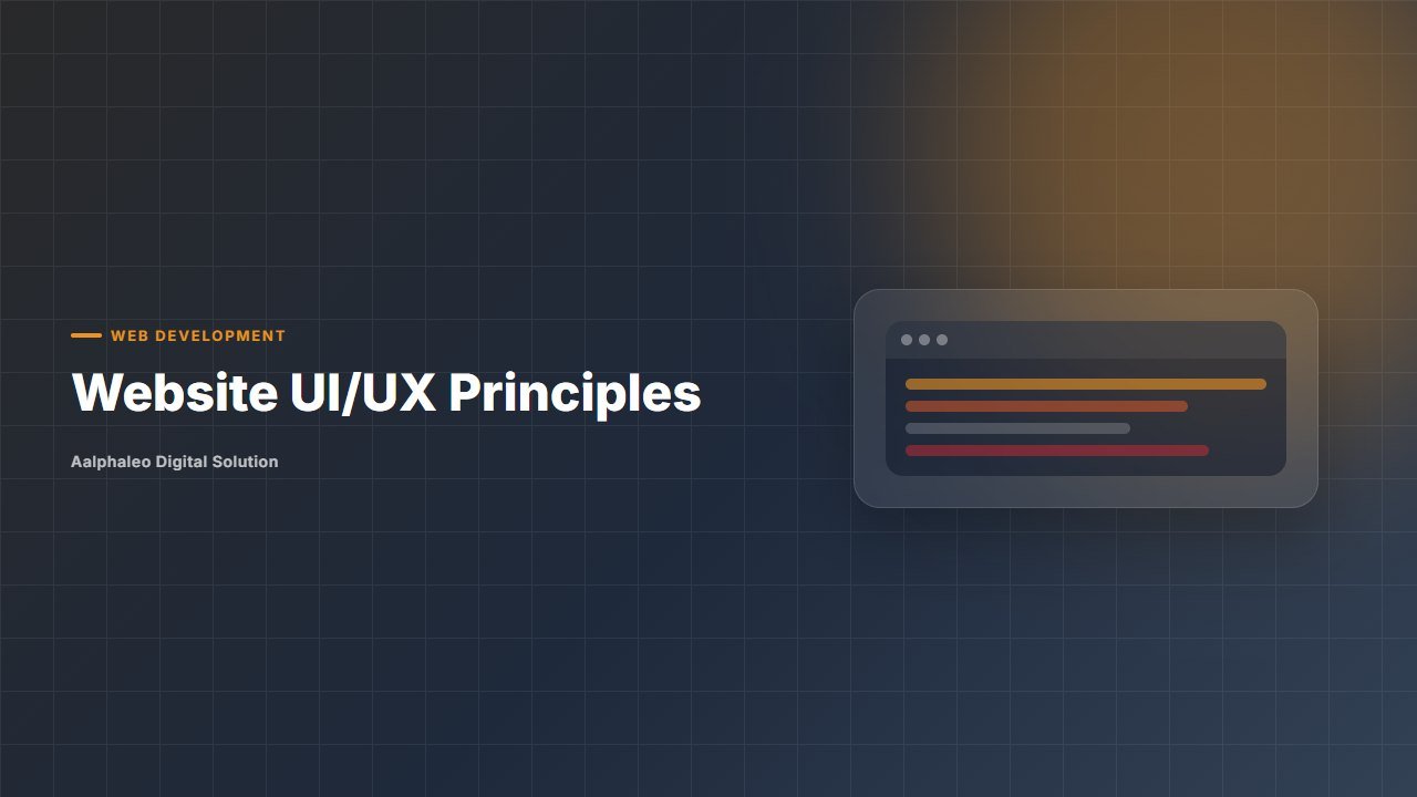 Website UI/UX Principles - Aalphaleo Digital Solution