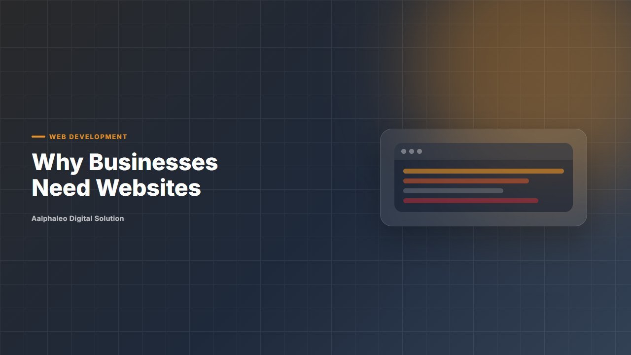 Why Businesses Need Websites - Aalphaleo Digital Solution