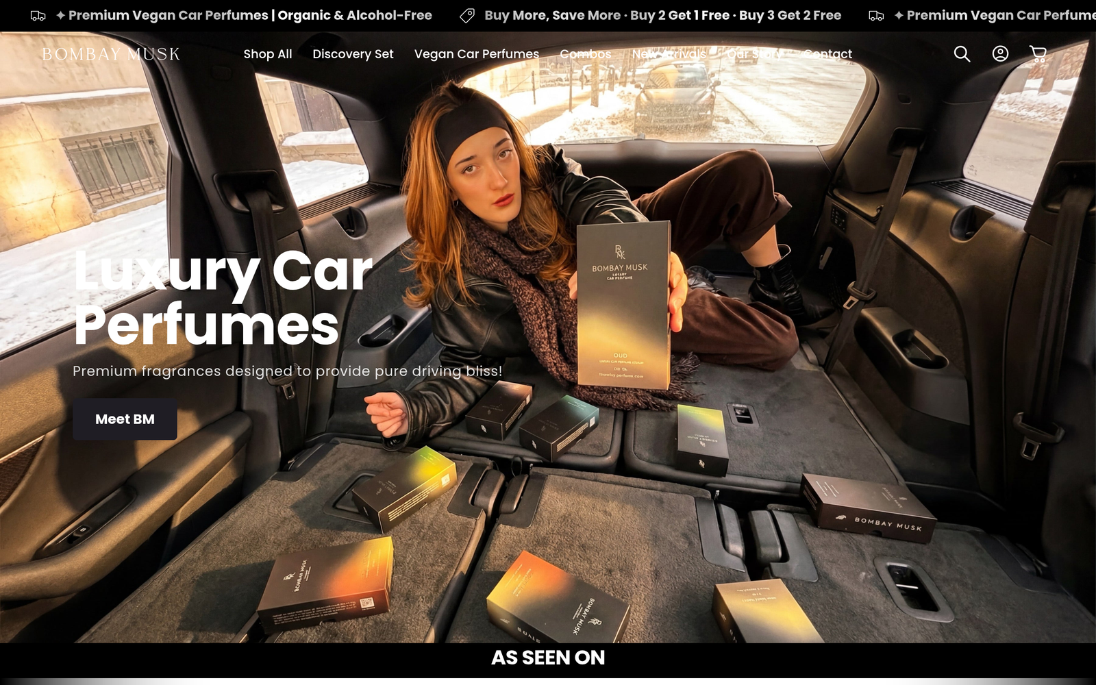 Bombay Musk homepage preview