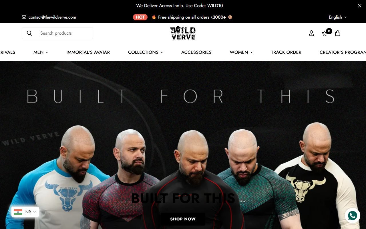 The Wild Verve homepage preview