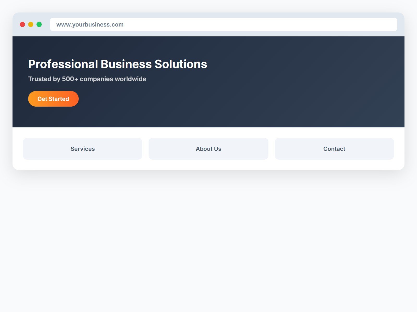 Custom Website Development illustration